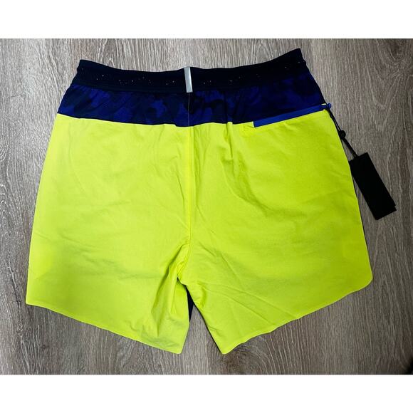 Greyson|Athletic Shorts|Color‎ Block Running Wolf Short|Radium|SZ M|NWT - Picture 4 of 5